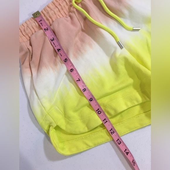 Nwt ATM Anthony Thomas Melillo Dip-Dyed Multi Color Ombré Terry Shorts - Picture 9 of 14